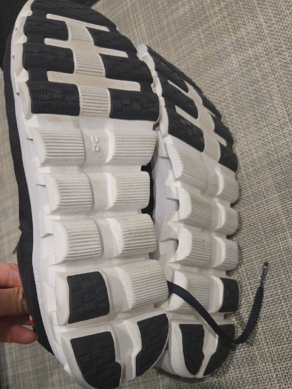 On Running Women's Black Cloudflow 4 Sneakers - Picture 3 of 6